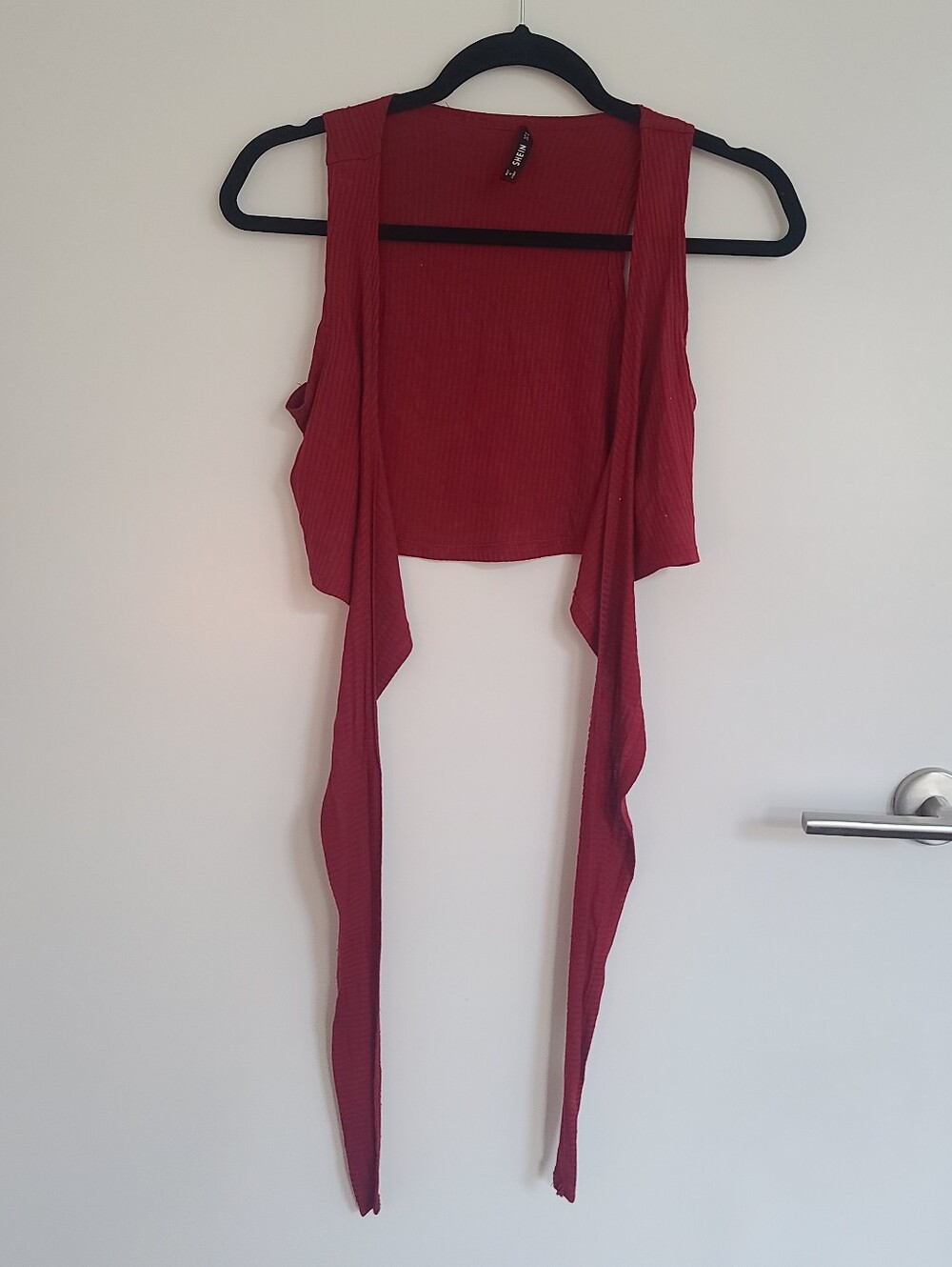Red Wrap Around Crop Top